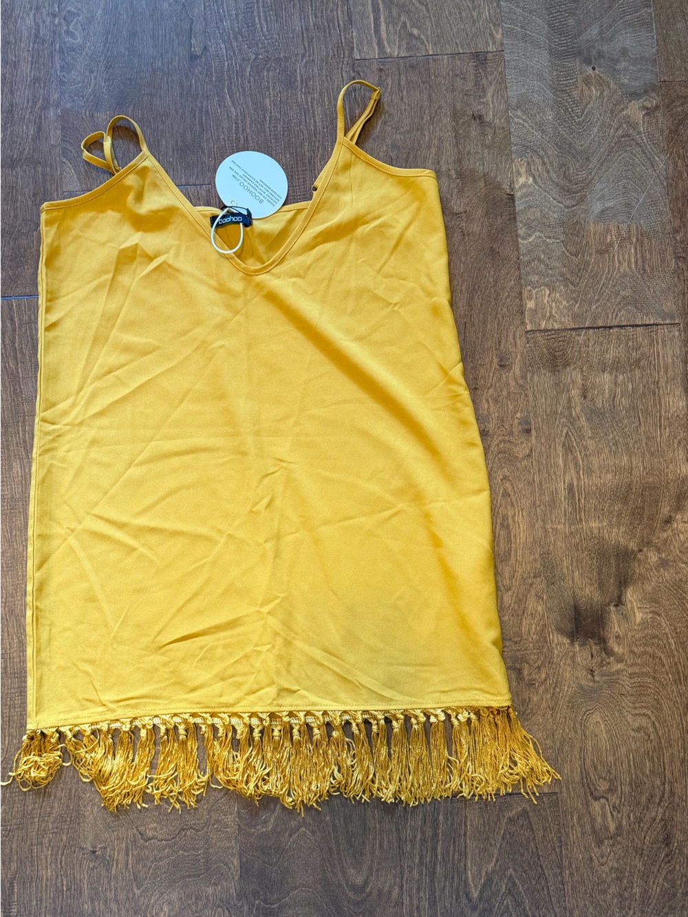 Boo-hoo tassel dress